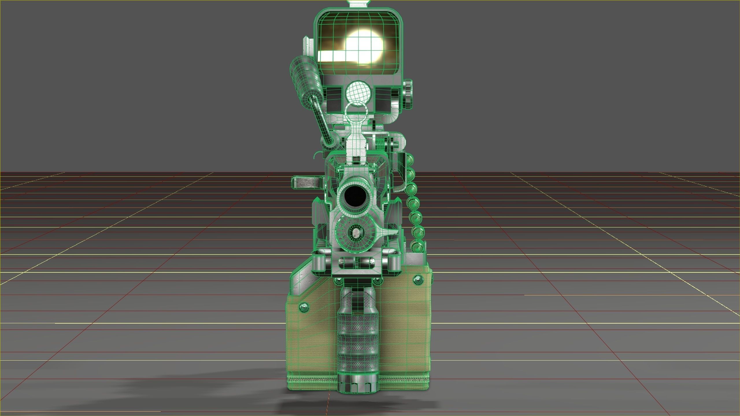 FN Minmi MK3 with MGRS Low-poly 3D model_30