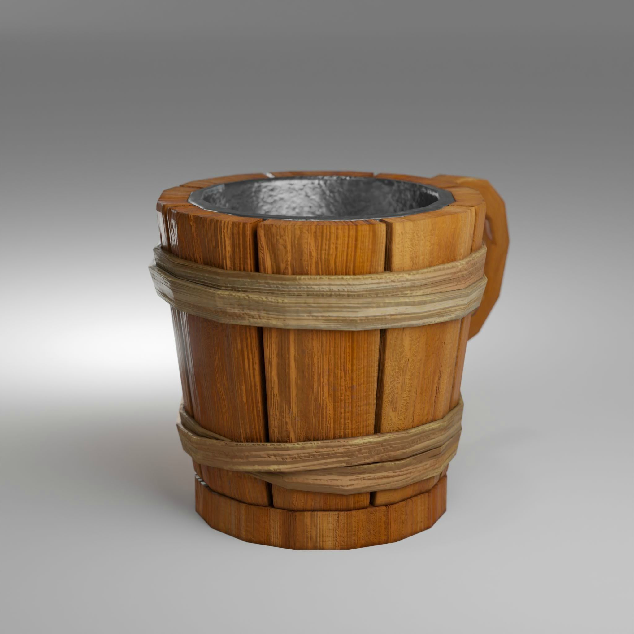 Medieval Mug - Game Ready PBR Baked Low-poly 3D model_4