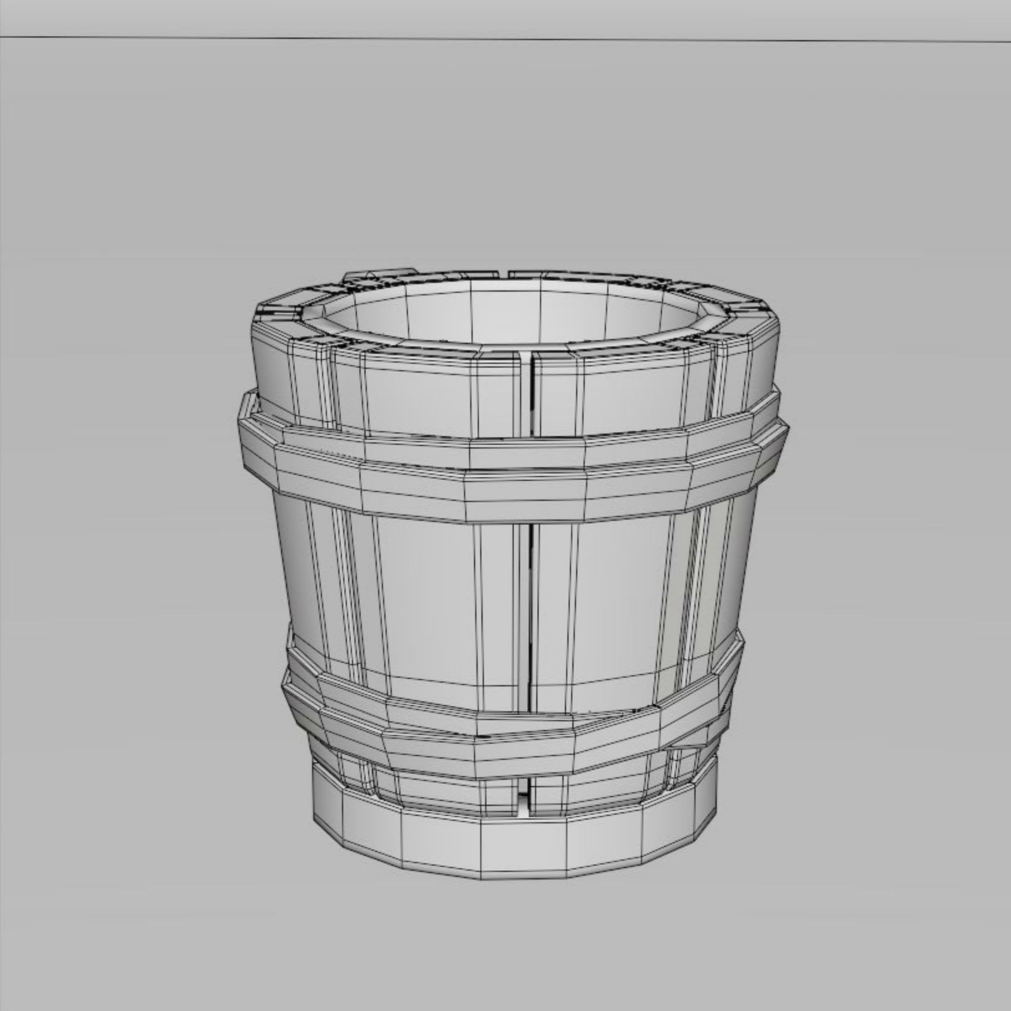 Medieval Mug - Game Ready PBR Baked Low-poly 3D model_16