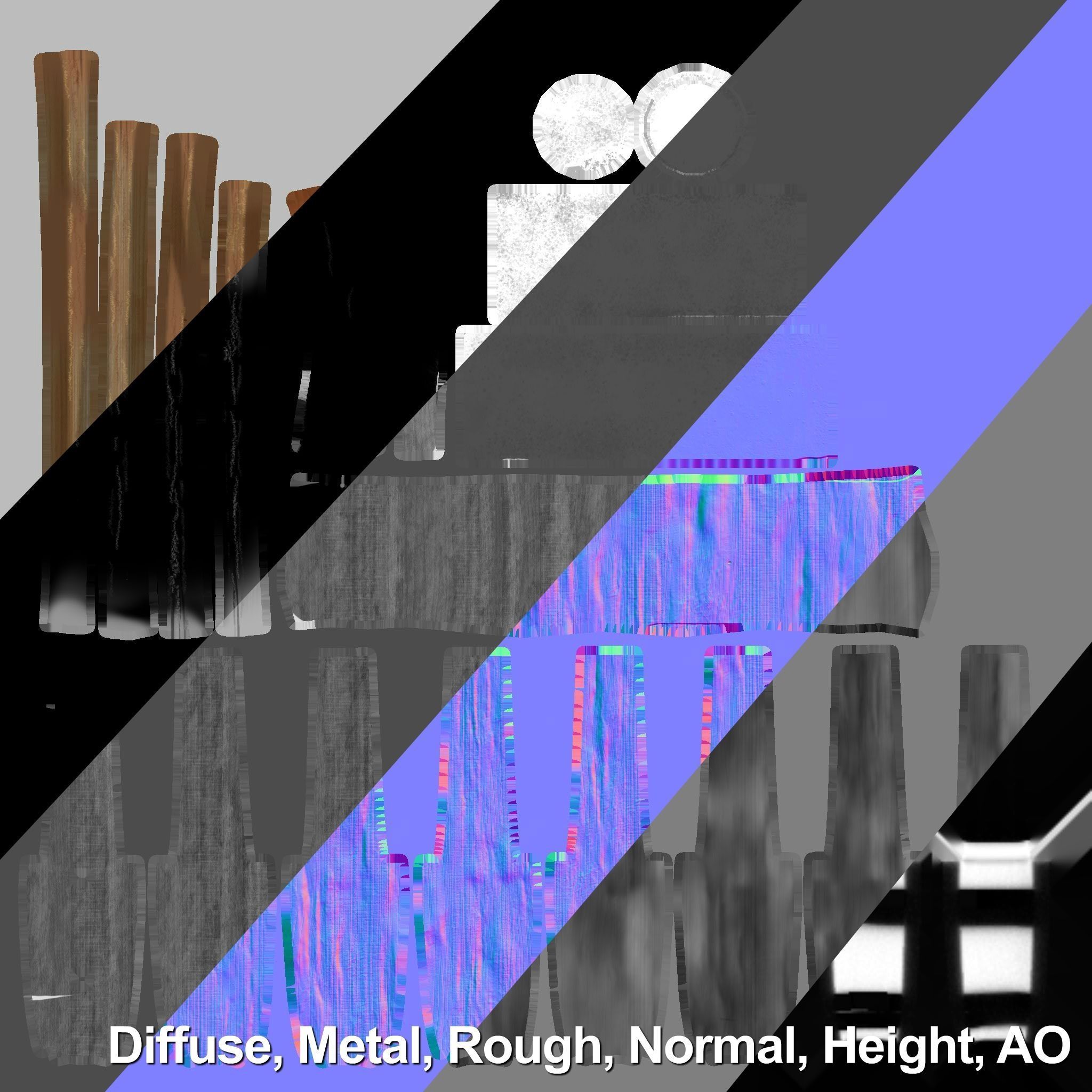 Medieval Mug - Game Ready PBR Baked Low-poly 3D model_21