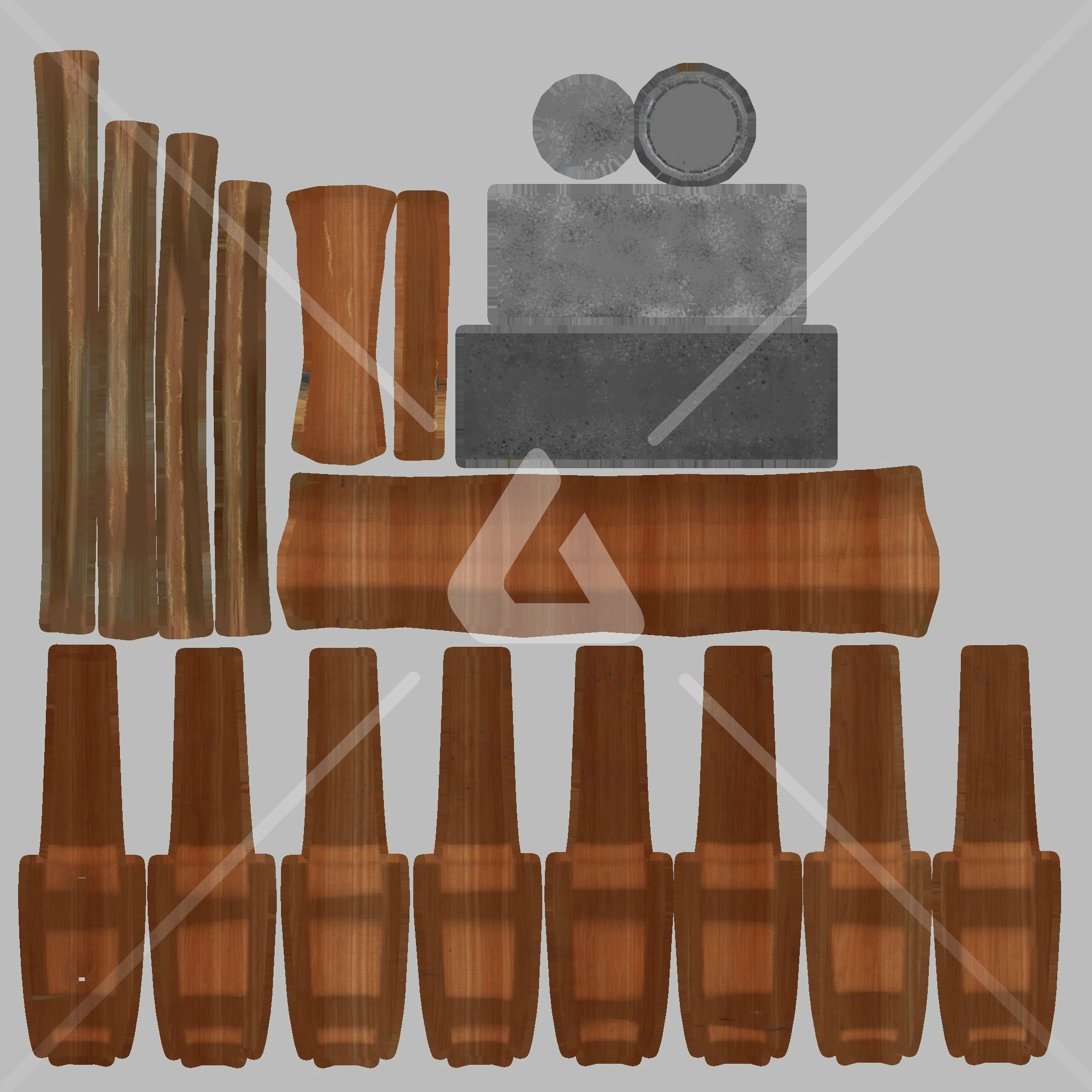 Medieval Mug - Game Ready PBR Baked Low-poly 3D model_20