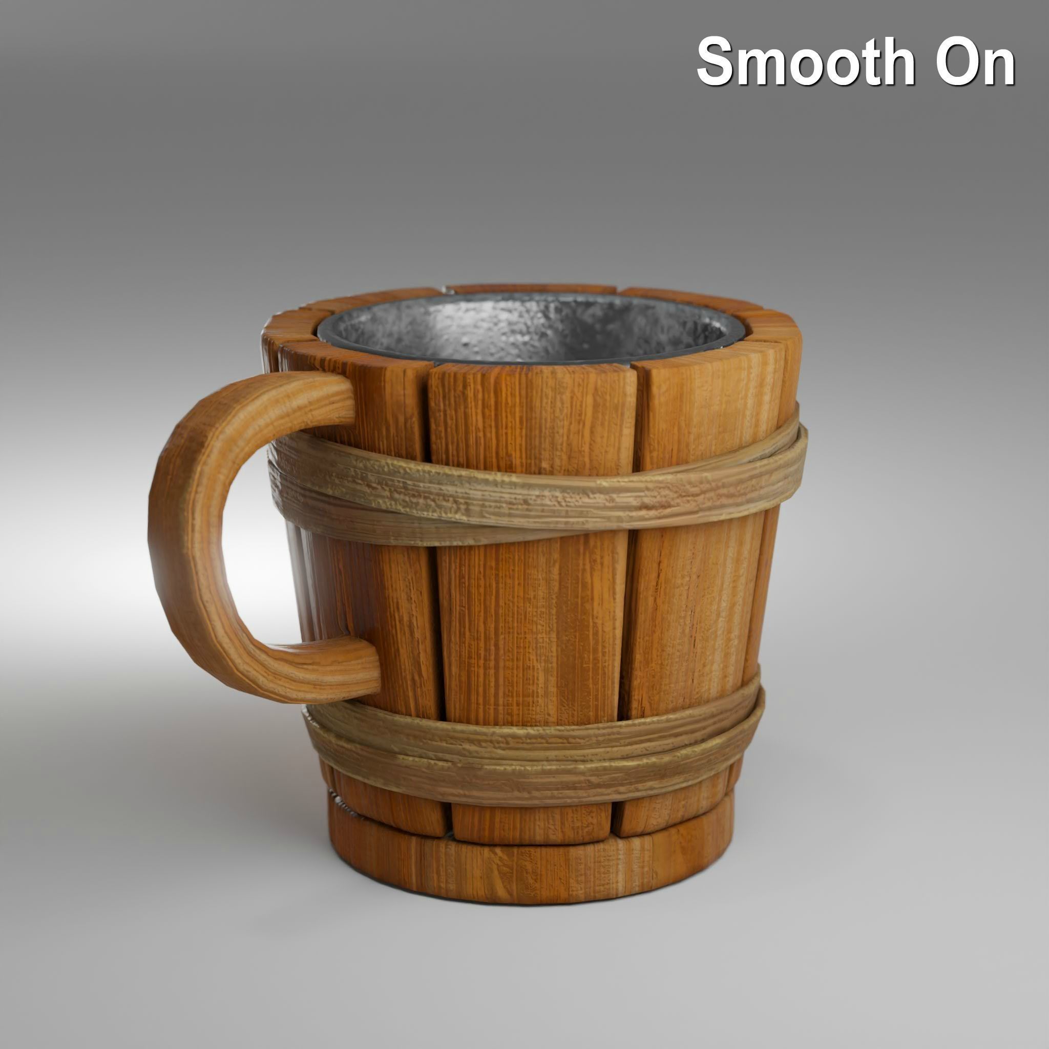 Medieval Mug - Game Ready PBR Baked Low-poly 3D model_7