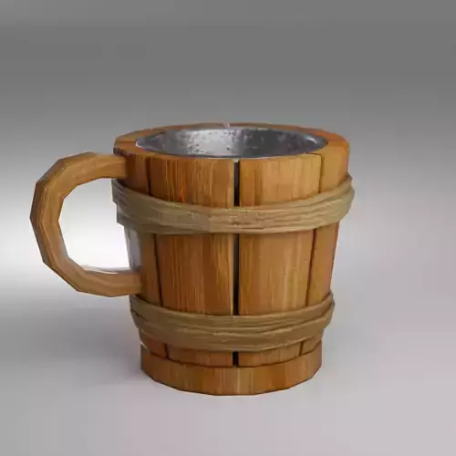Medieval Mug - Game Ready PBR Baked
