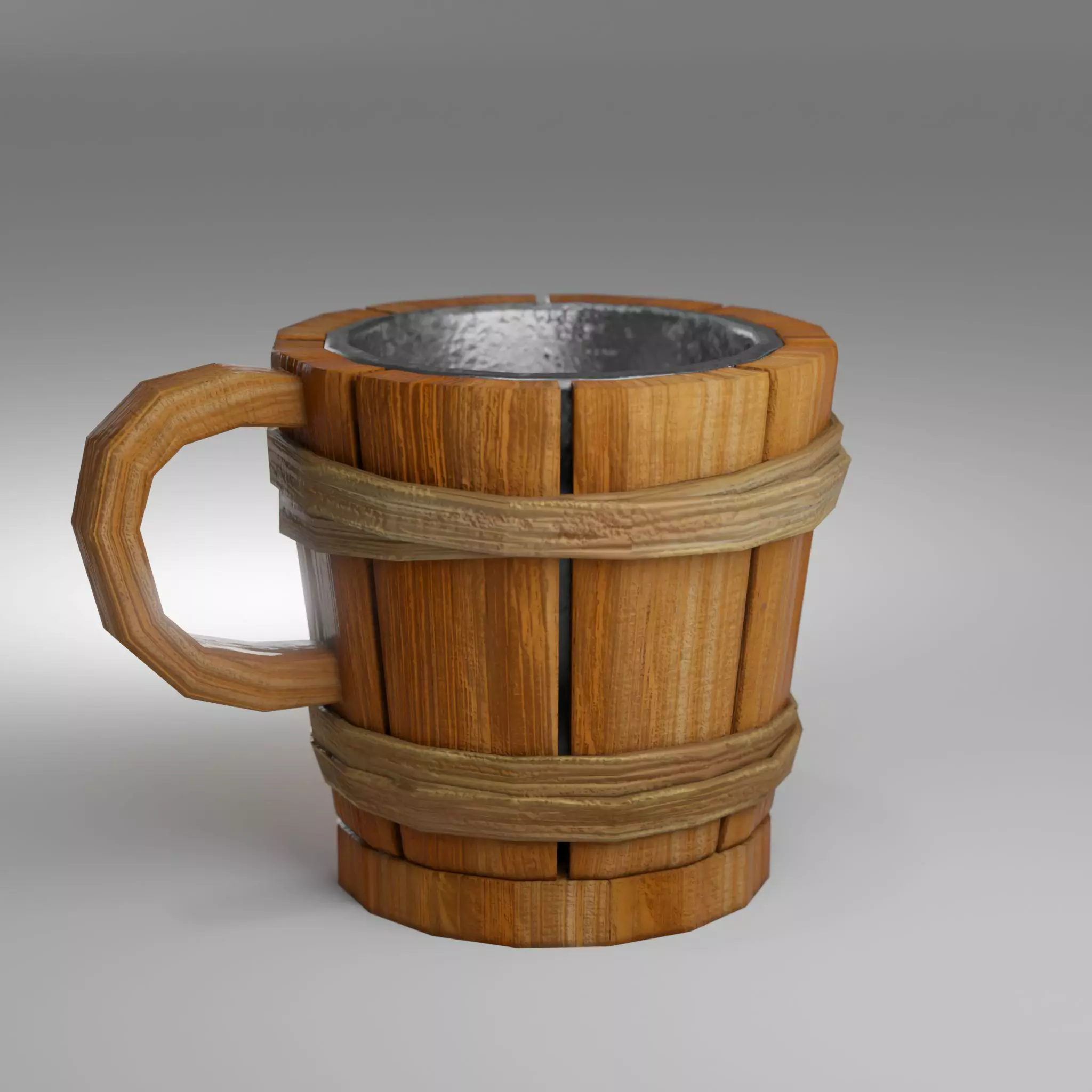 Medieval Mug - Game Ready PBR Baked Low-poly 3D model_0