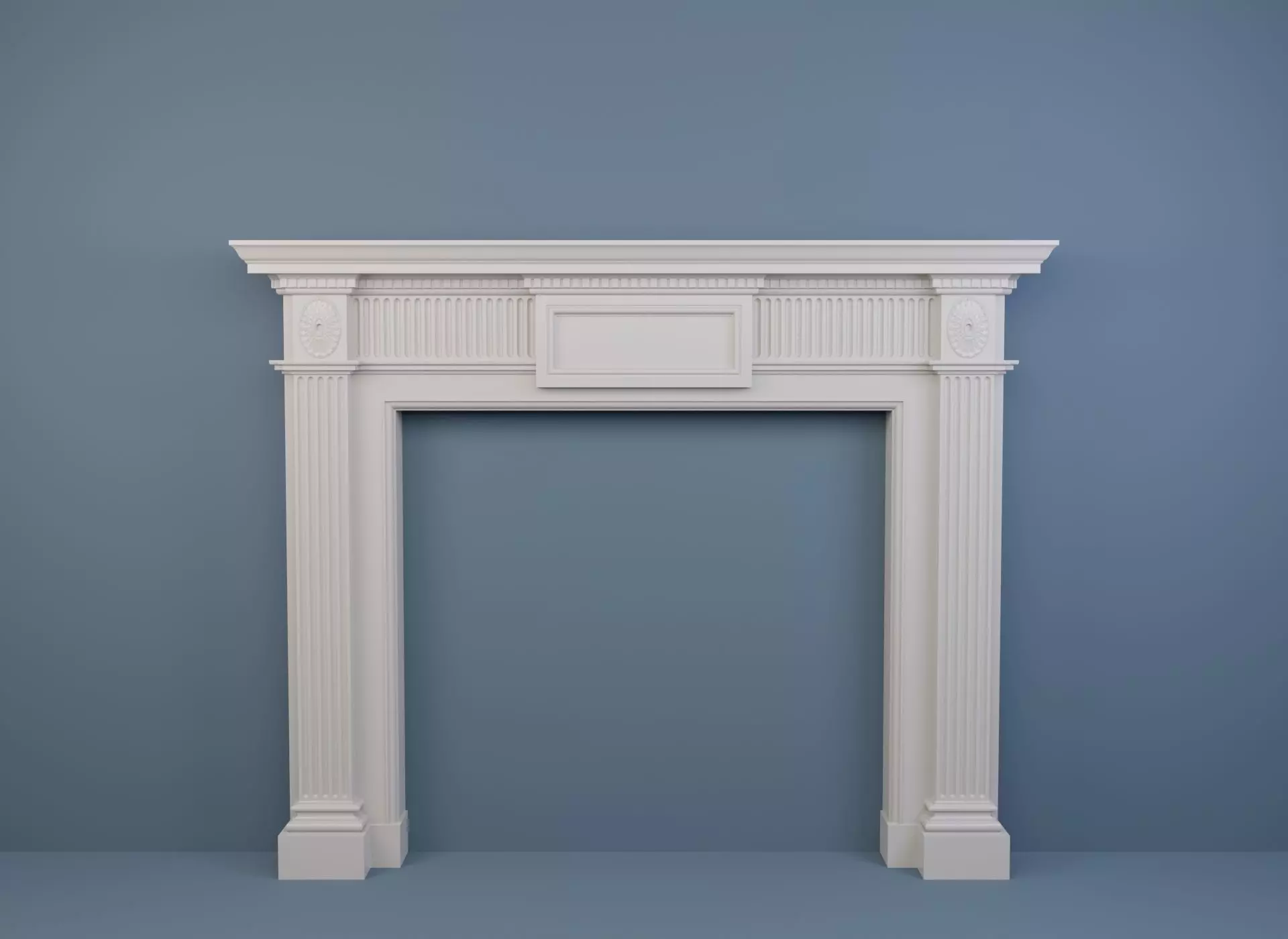 Georgian style fireplaces series No2 3D model_0