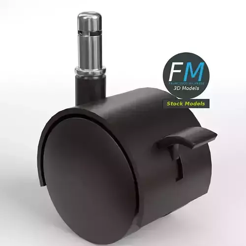 Trolley wheel with brake