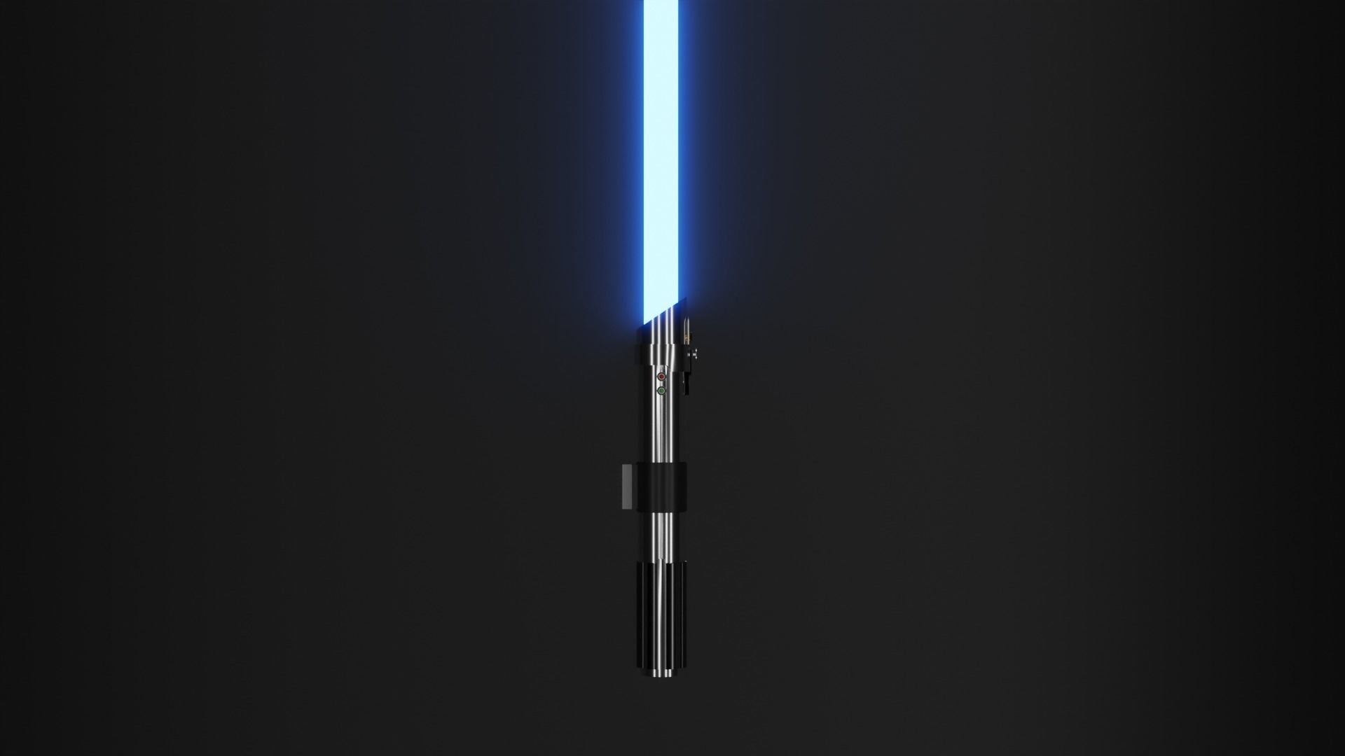 Anakin Skywalkers first lightsaber Free 3D model_3