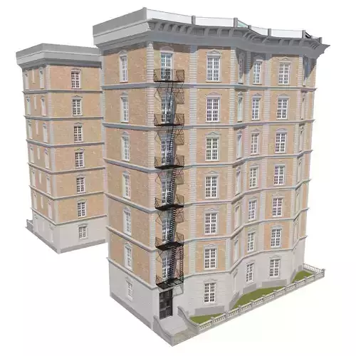 New York City Apartment Building 05 THREEDEE INC