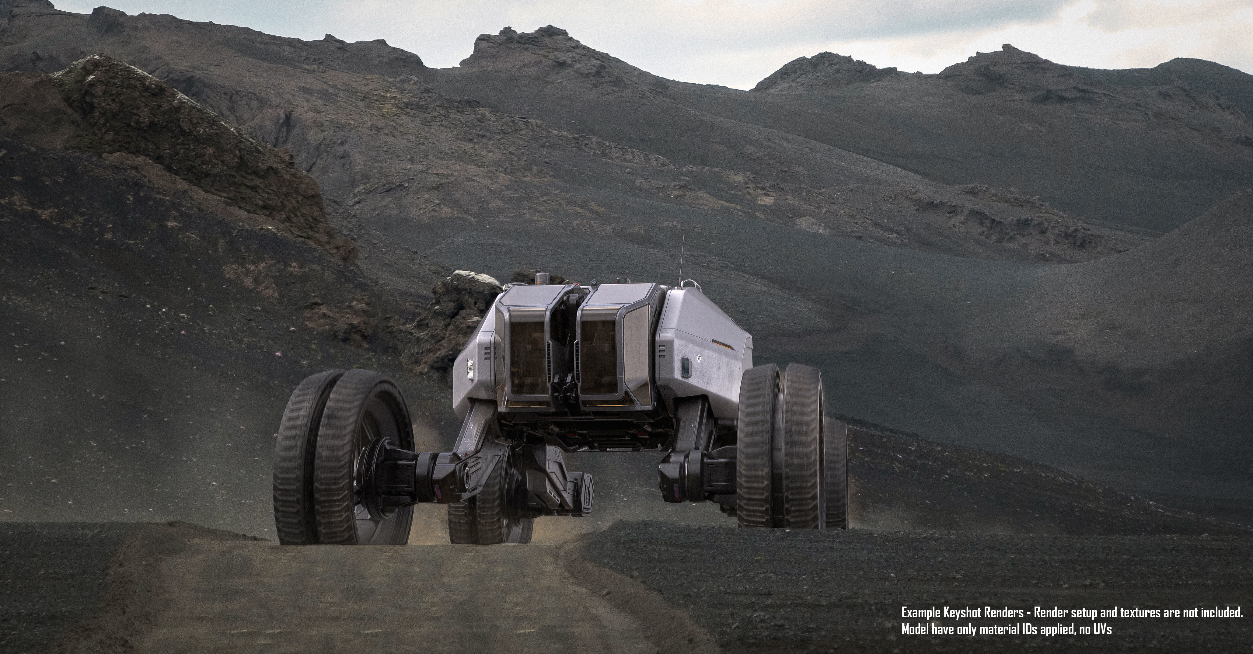 Mars Rover Explorer 3D model_4