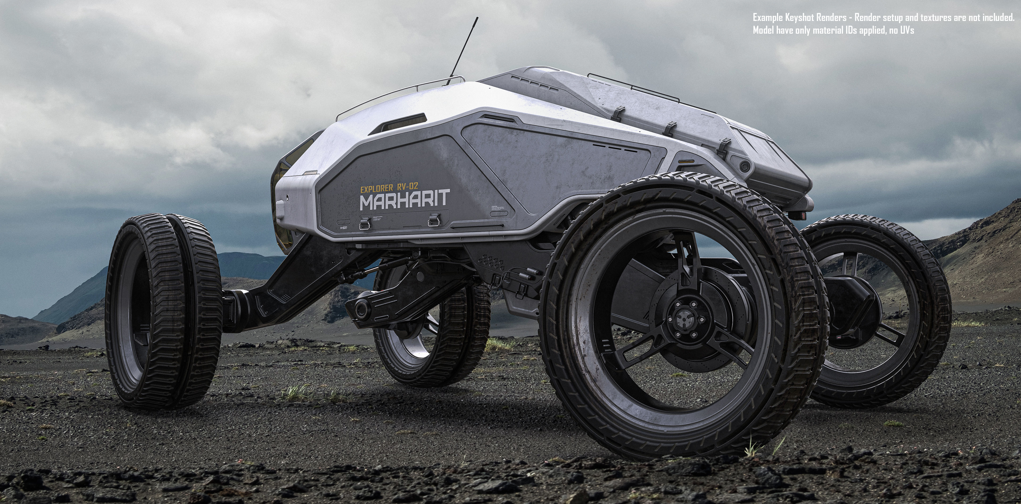 Mars Rover Explorer 3D model_3