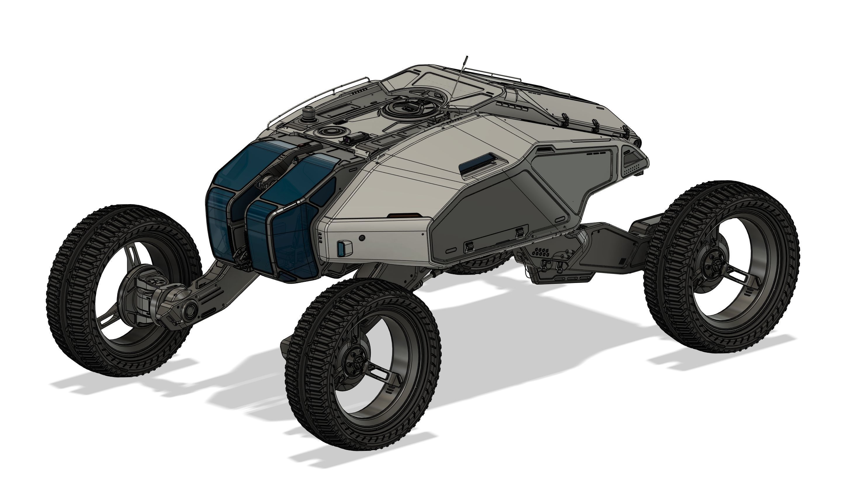 Mars Rover Explorer 3D model_23