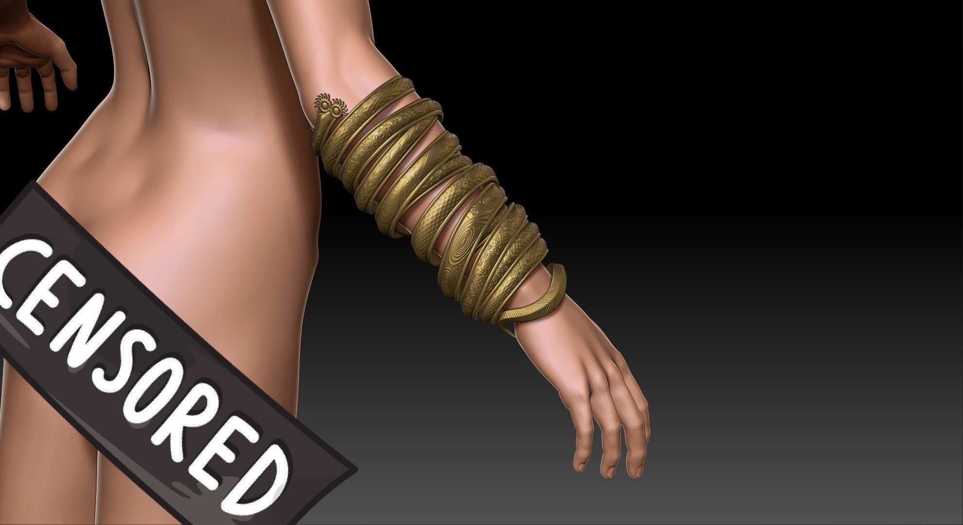 Forspoken  Cuff 3D print model_22