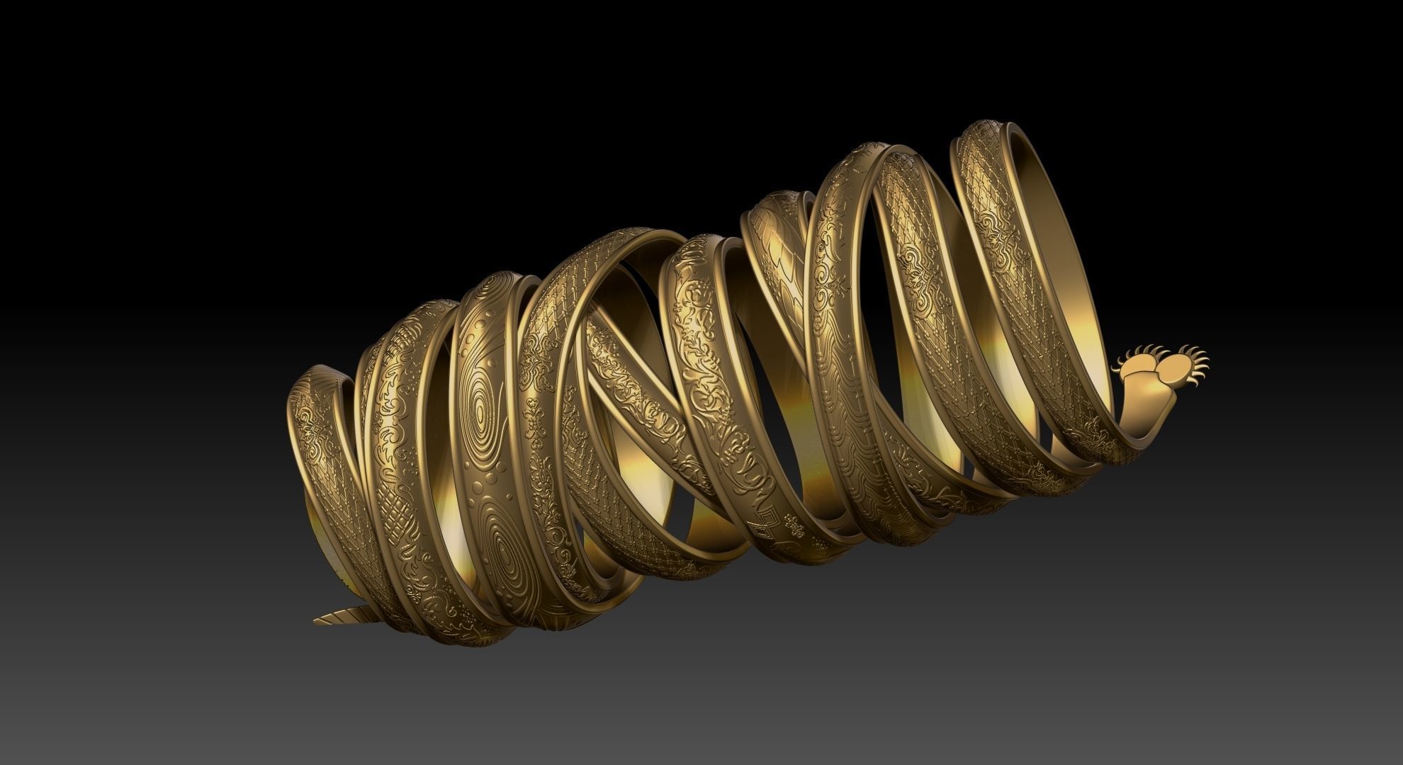 Forspoken  Cuff 3D print model_4