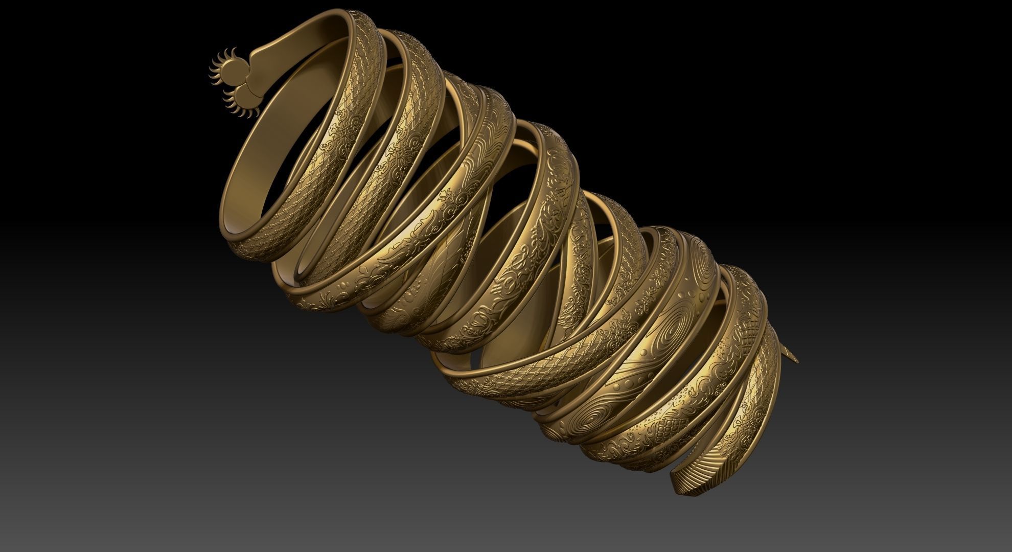 Forspoken  Cuff 3D print model_7