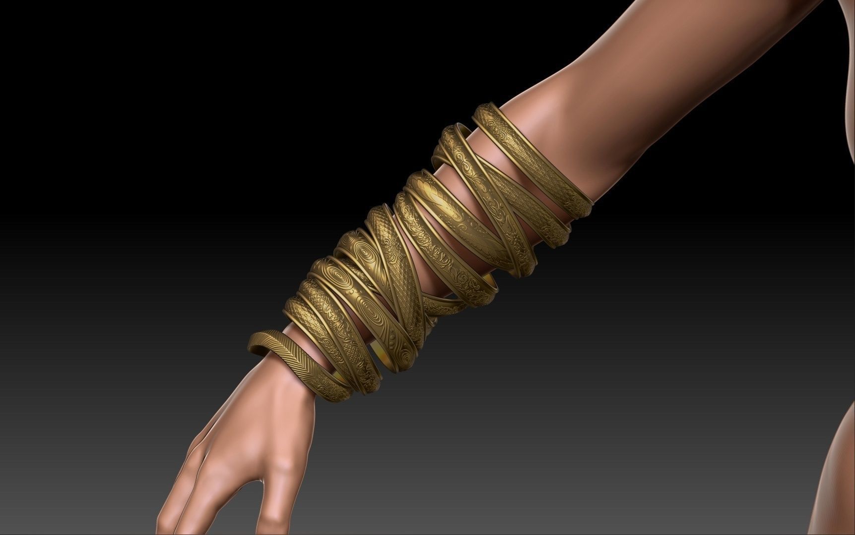 Forspoken  Cuff 3D print model_20
