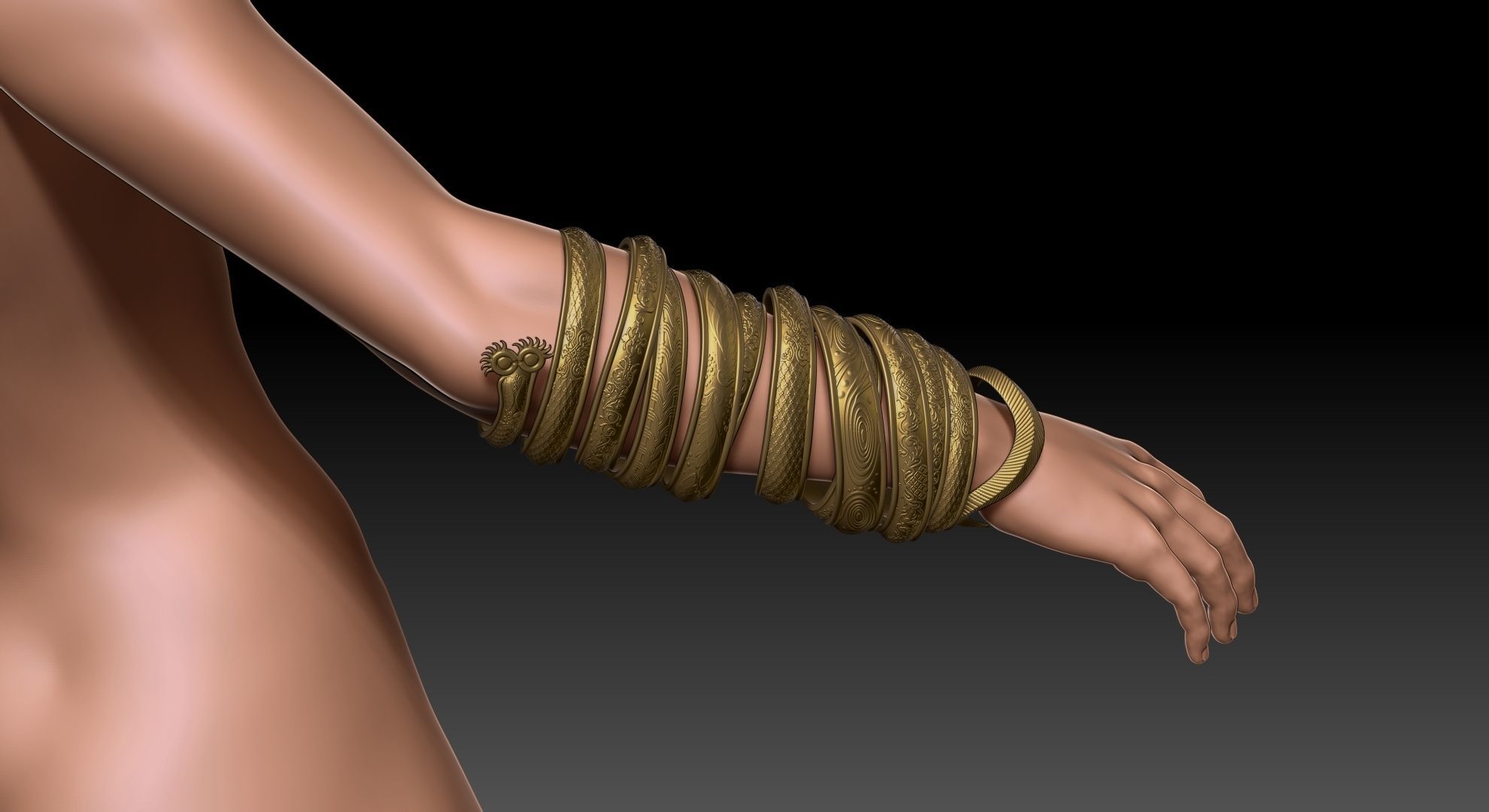 Forspoken  Cuff 3D print model_18