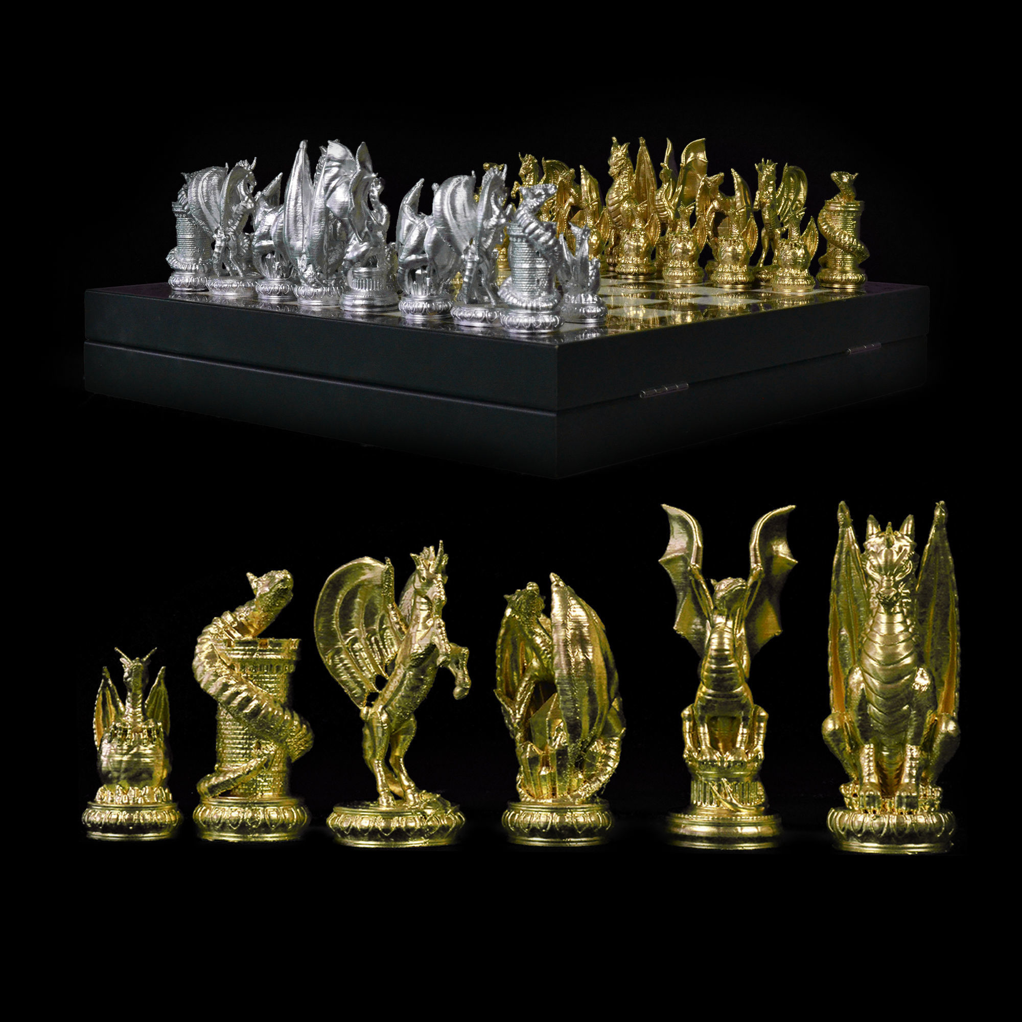Dragon Chess Game 6 Different Pieces - Dragon Chess Game  3D print model_20