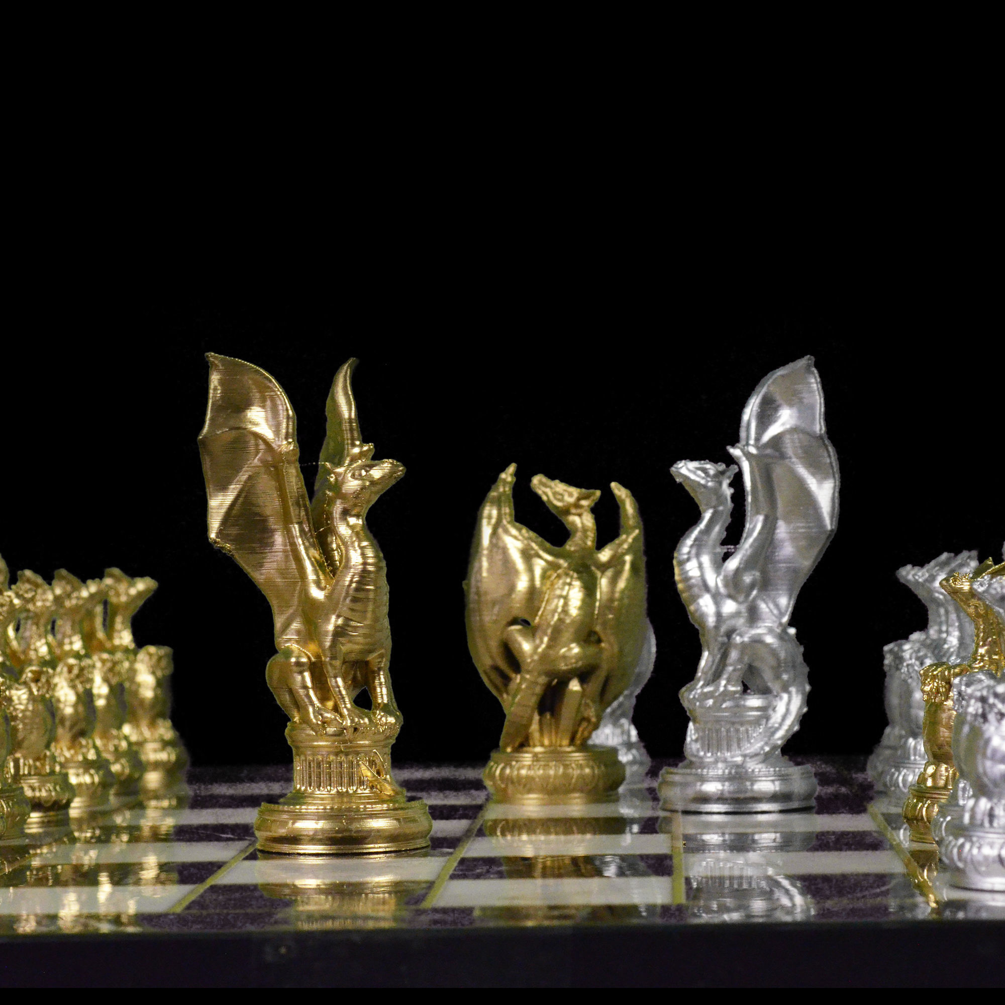 Dragon Chess Game 6 Different Pieces - Dragon Chess Game  3D print model_52