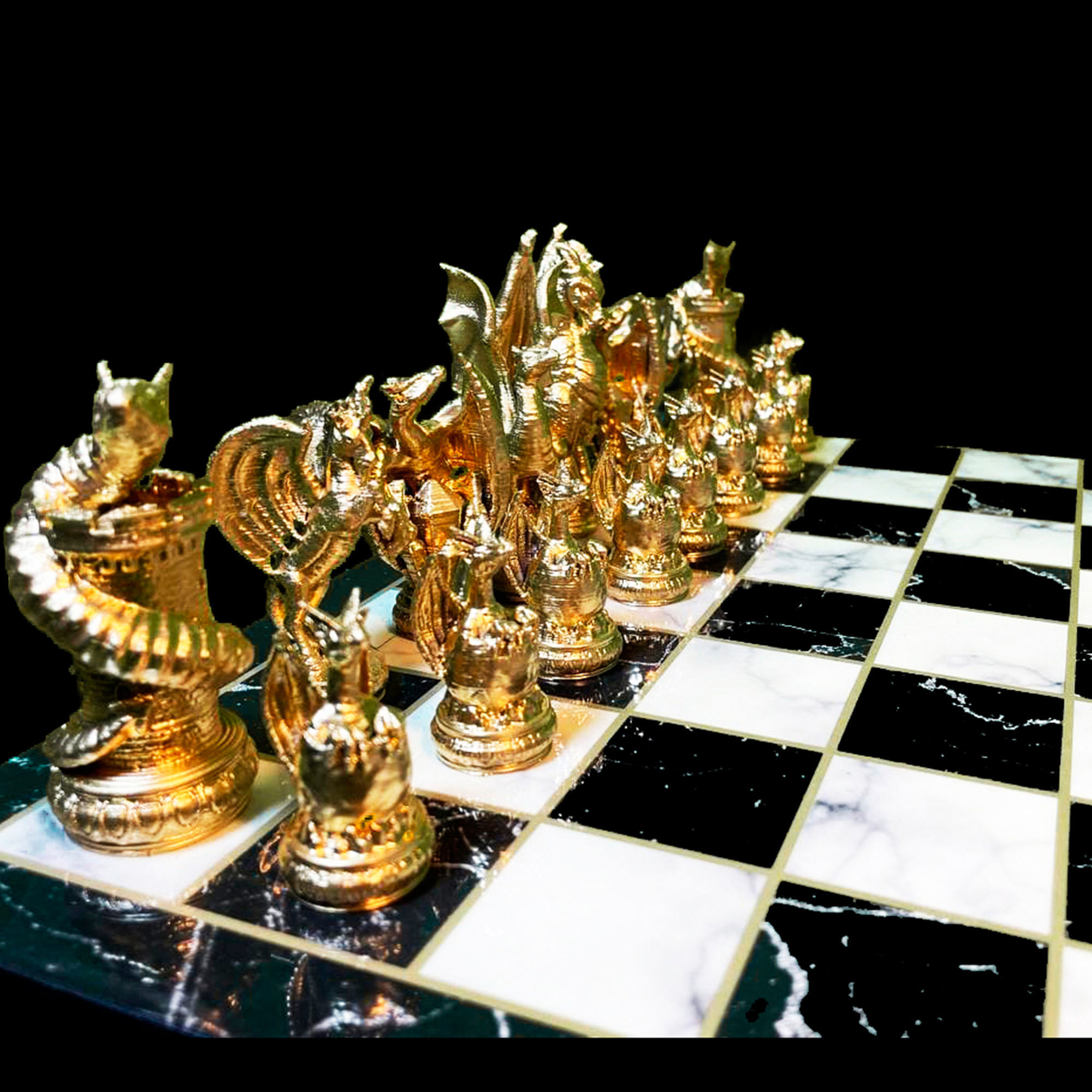 Dragon Chess Game 6 Different Pieces - Dragon Chess Game  3D print model_55