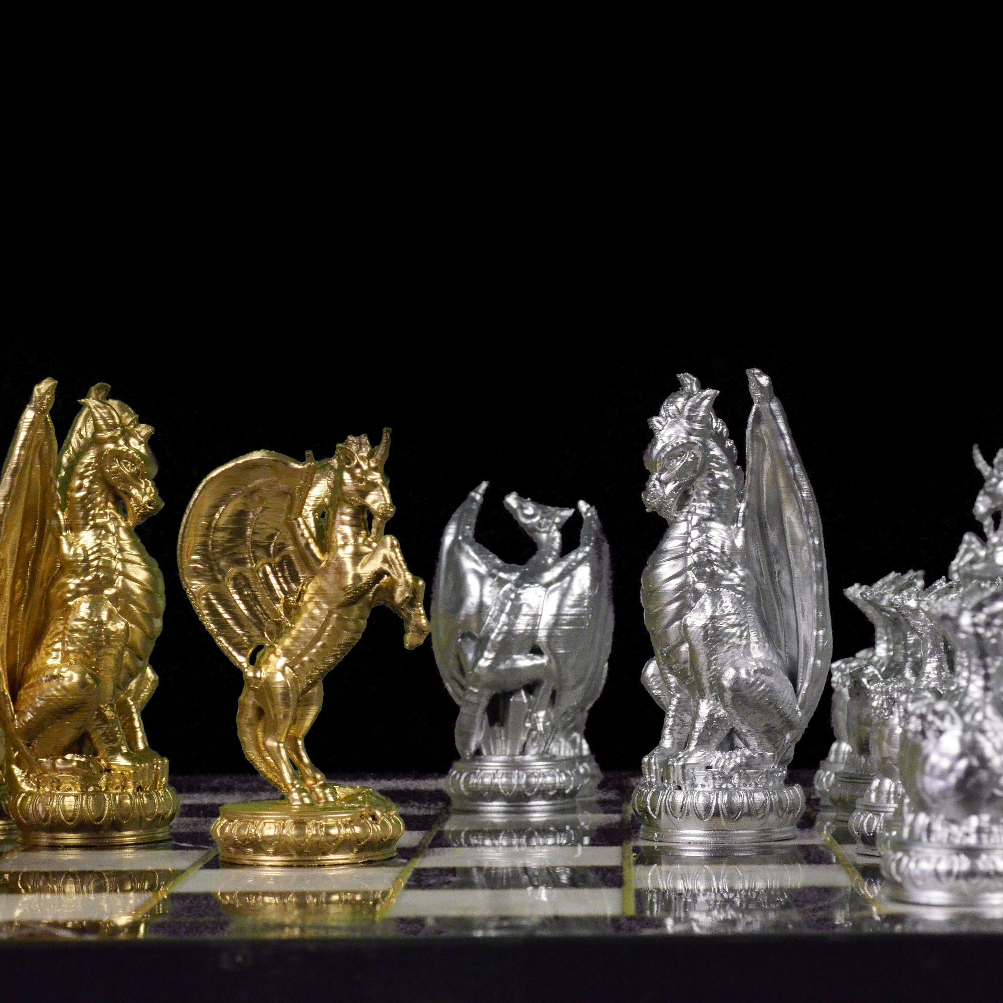 Dragon Chess Game 6 Different Pieces - Dragon Chess Game  3D print model_33