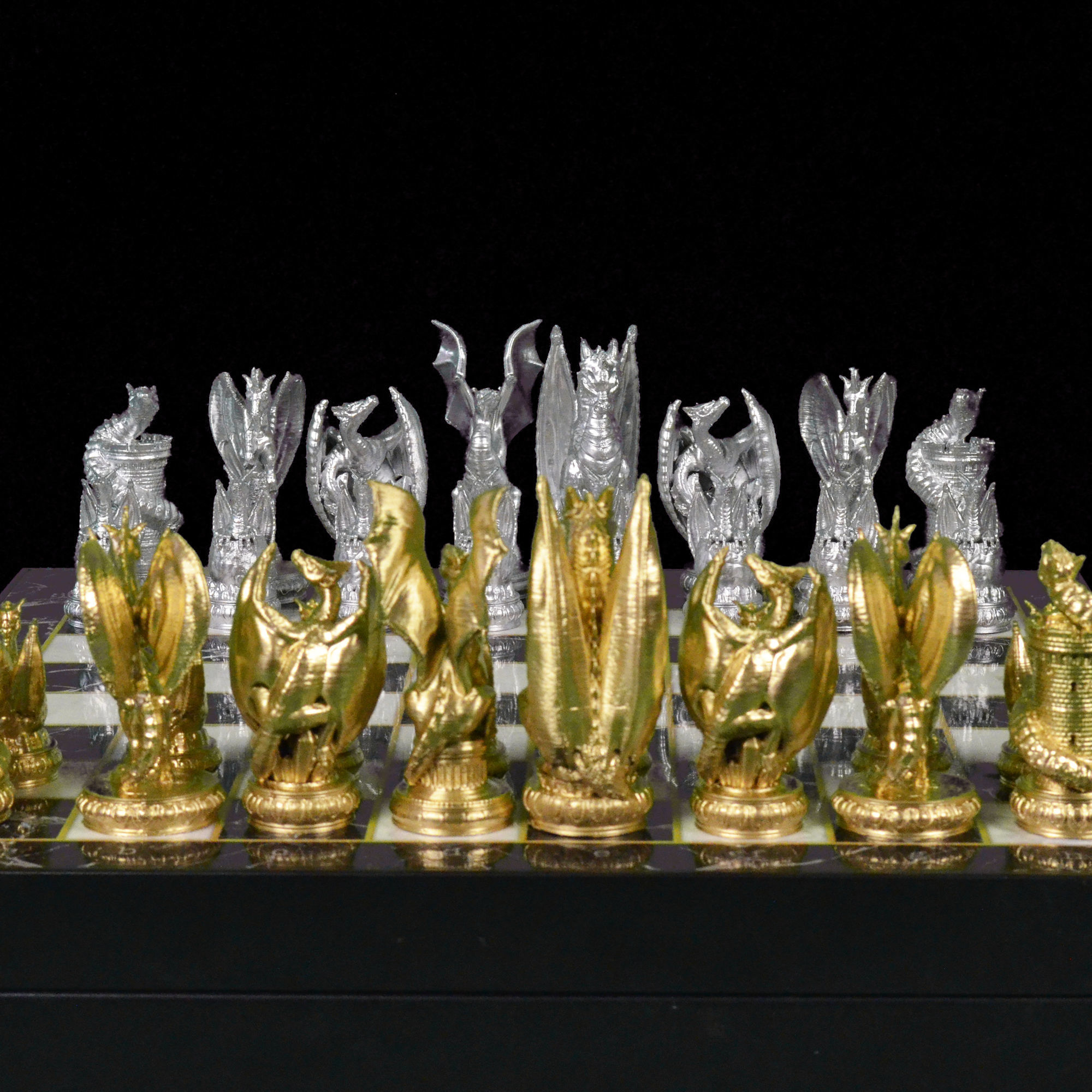 Dragon Chess Game 6 Different Pieces - Dragon Chess Game  3D print model_17