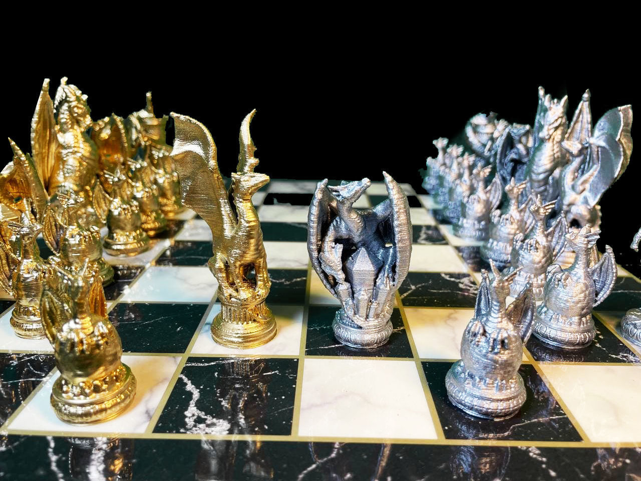 Dragon Chess Game 6 Different Pieces - Dragon Chess Game  3D print model_46