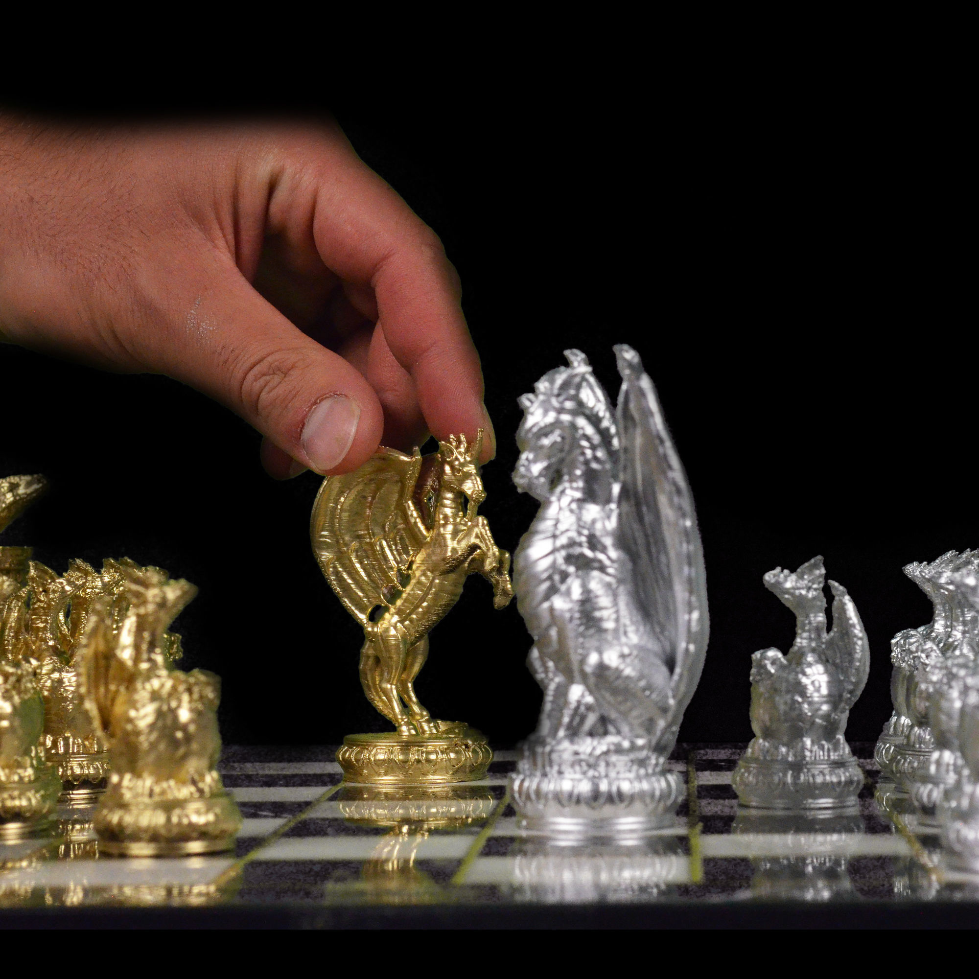 Dragon Chess Game 6 Different Pieces - Dragon Chess Game  3D print model_28