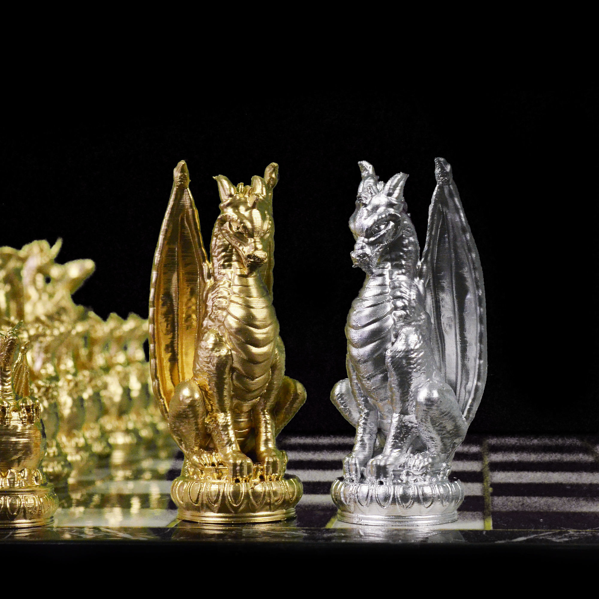 Dragon Chess Game 6 Different Pieces - Dragon Chess Game  3D print model_18