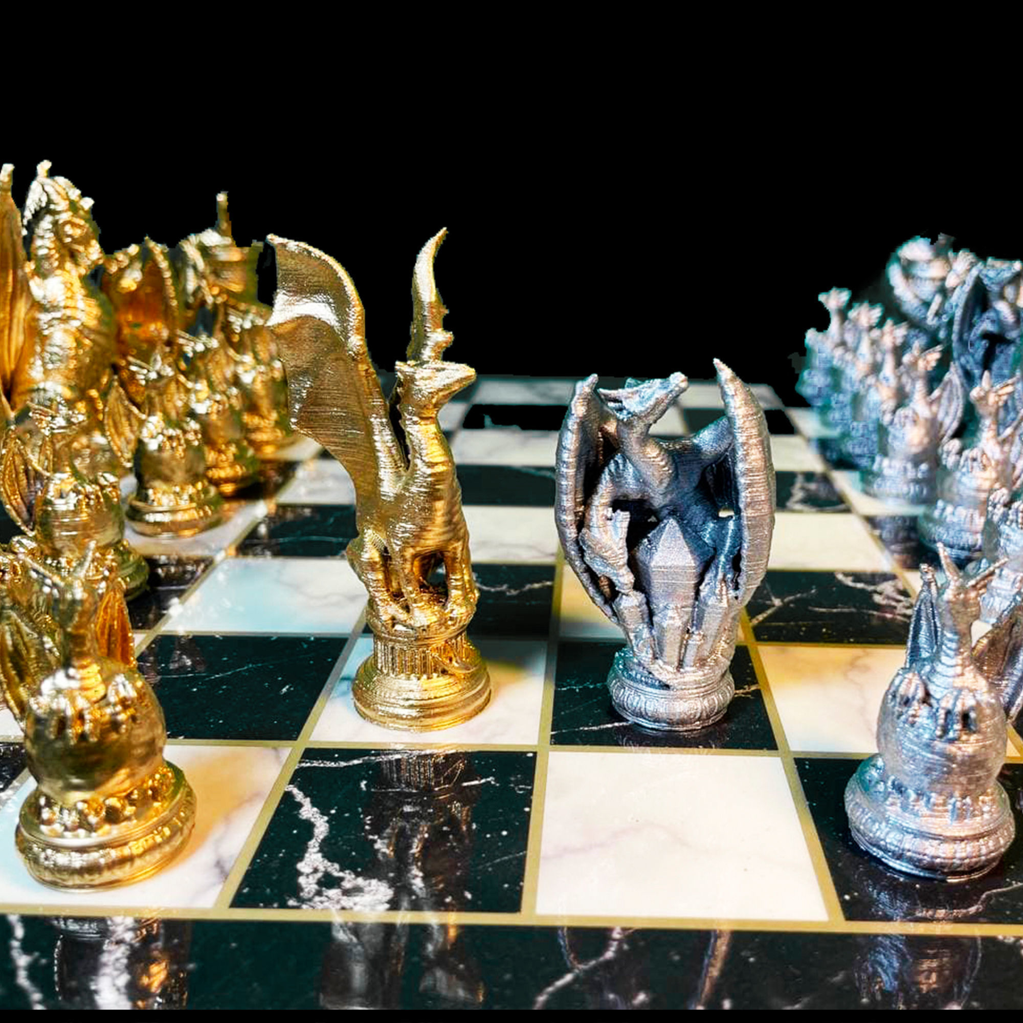 Dragon Chess Game 6 Different Pieces - Dragon Chess Game  3D print model_56