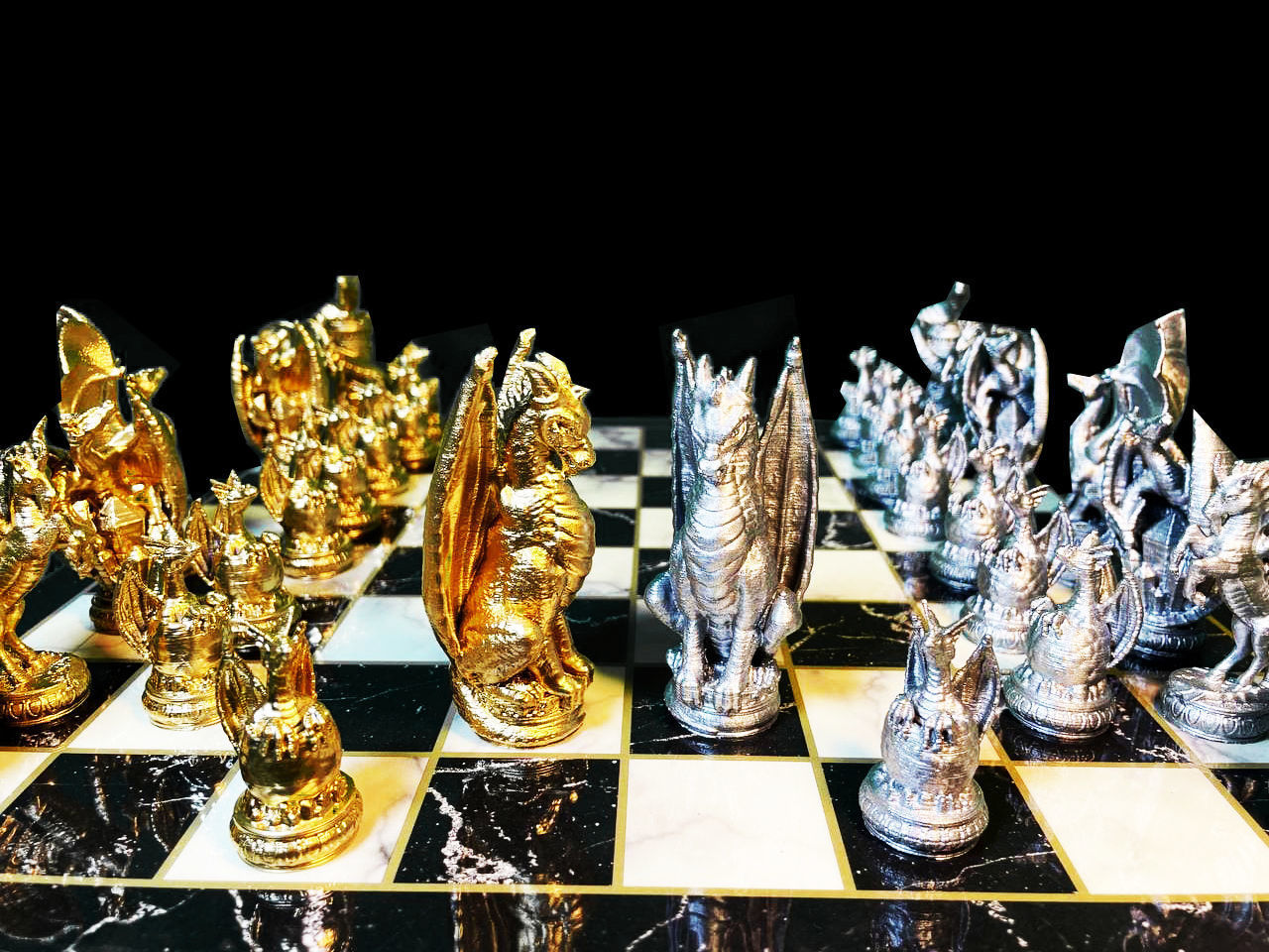 Dragon Chess Game 6 Different Pieces - Dragon Chess Game  3D print model_39
