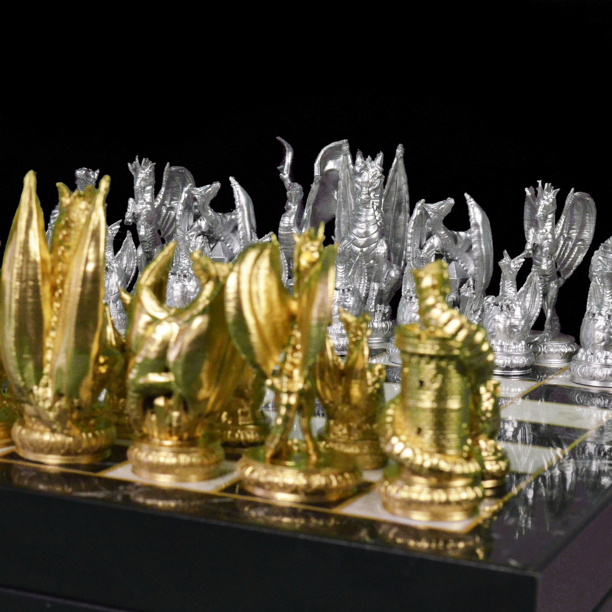 Dragon Chess Game 6 Different Pieces - Dragon Chess Game  3D print model_6