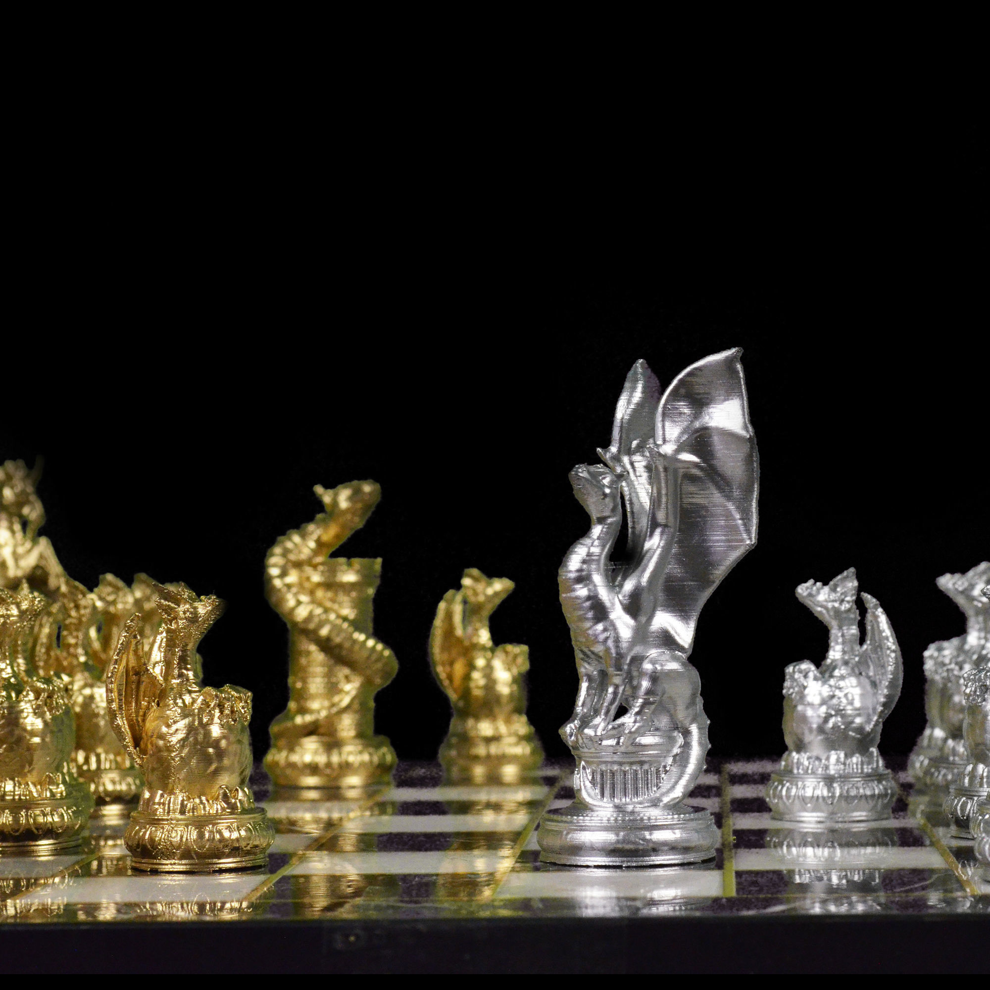 Dragon Chess Game 6 Different Pieces - Dragon Chess Game  3D print model_31
