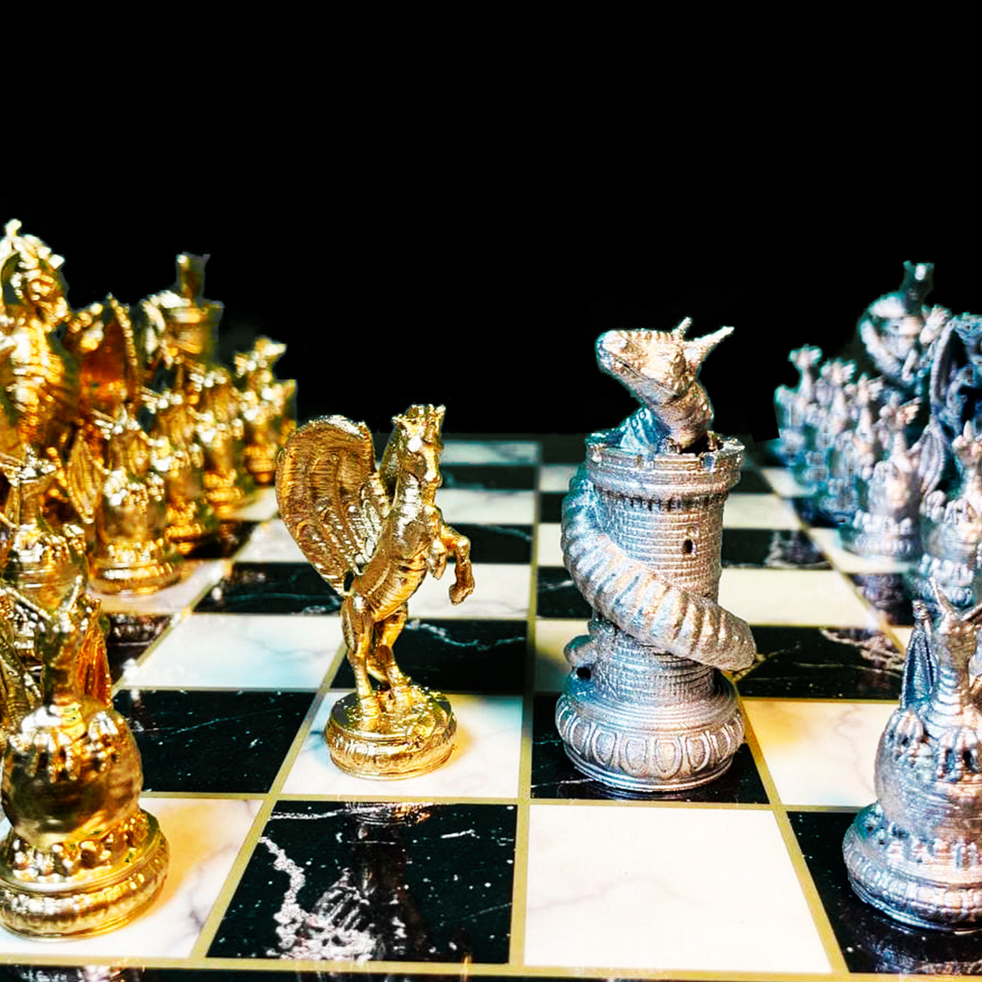 Dragon Chess Game 6 Different Pieces - Dragon Chess Game  3D print model_59