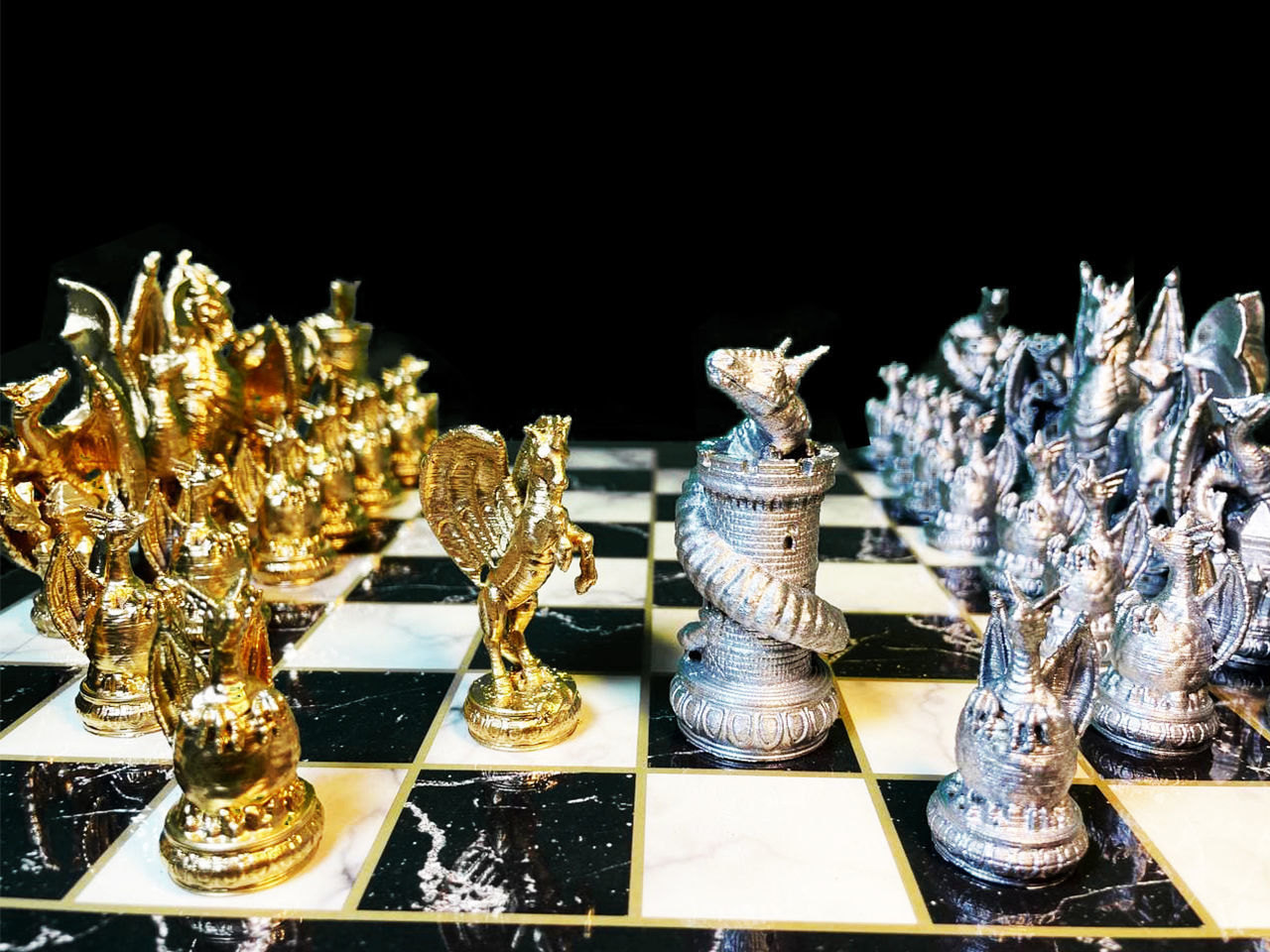 Dragon Chess Game 6 Different Pieces - Dragon Chess Game  3D print model_43