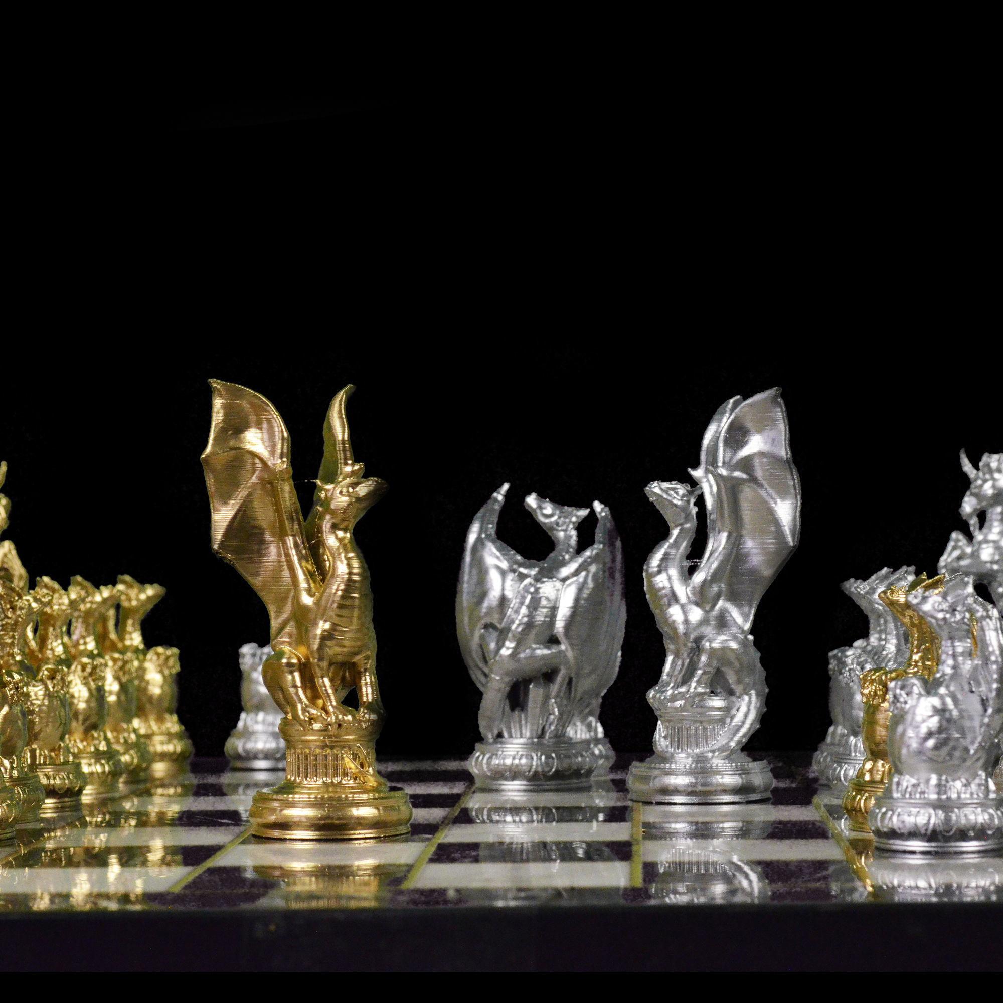 Dragon Chess Game 6 Different Pieces - Dragon Chess Game  3D print model_34