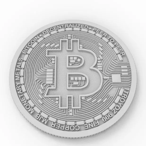 bitcoin 3d model HQ 3D print model