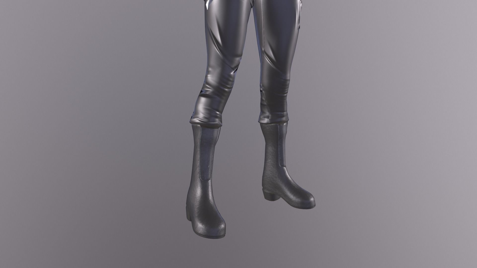 Female military spy cloth Low-poly 3D model_21