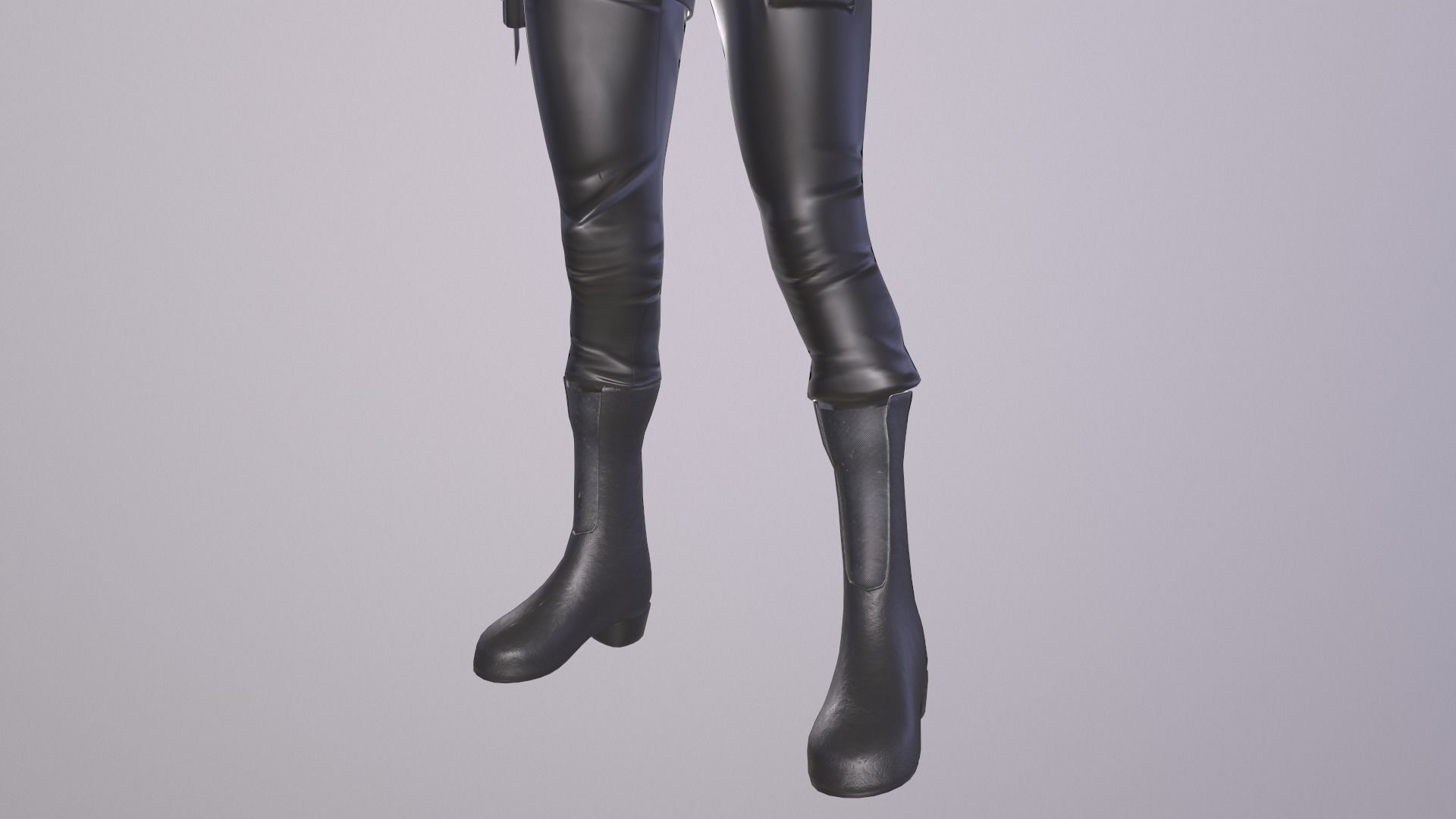 Female military spy cloth Low-poly 3D model_22