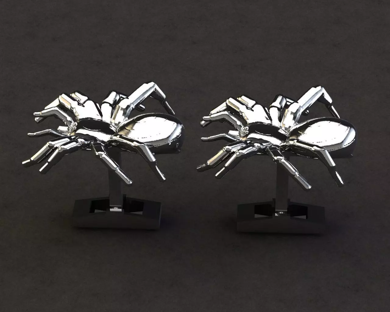 Cufflinks Spider 3D print model_0