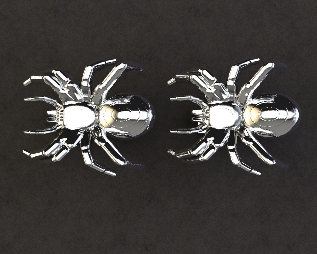 Cufflinks Spider 3D print model_2