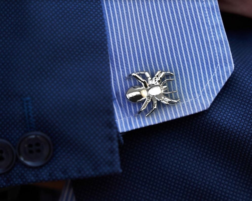 Cufflinks Spider 3D print model_4