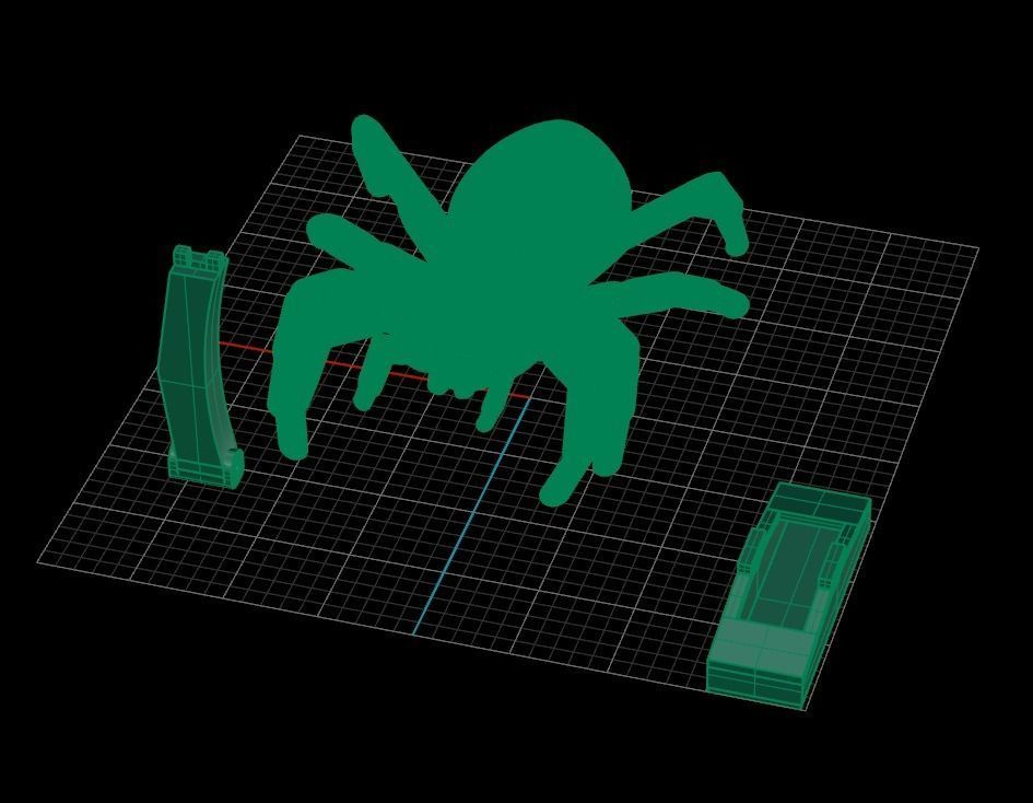 Cufflinks Spider 3D print model_8