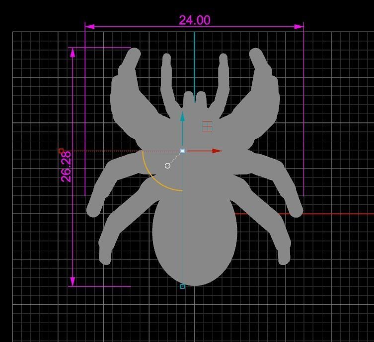 Cufflinks Spider 3D print model_7