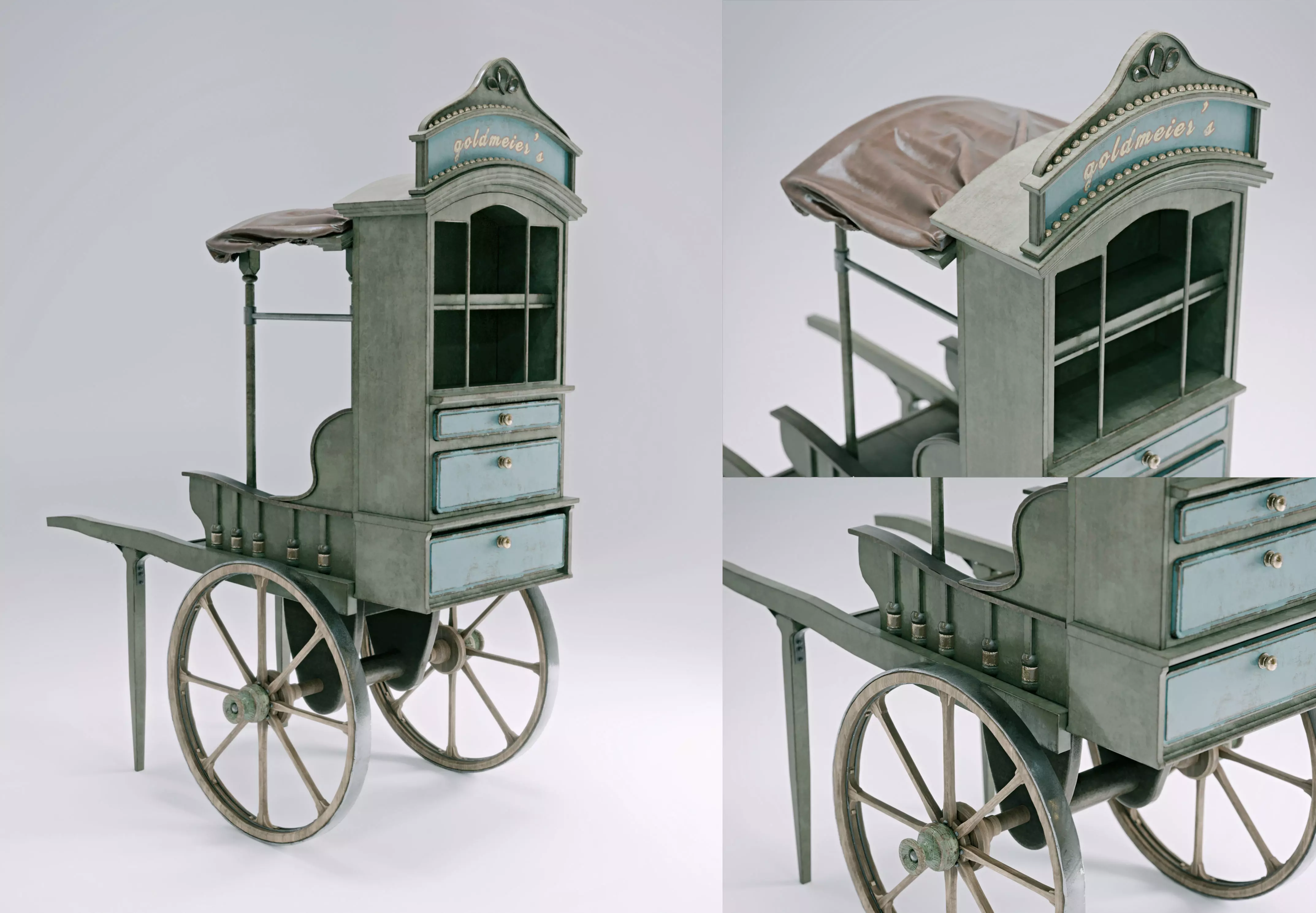 Fantasy Cart 3D model