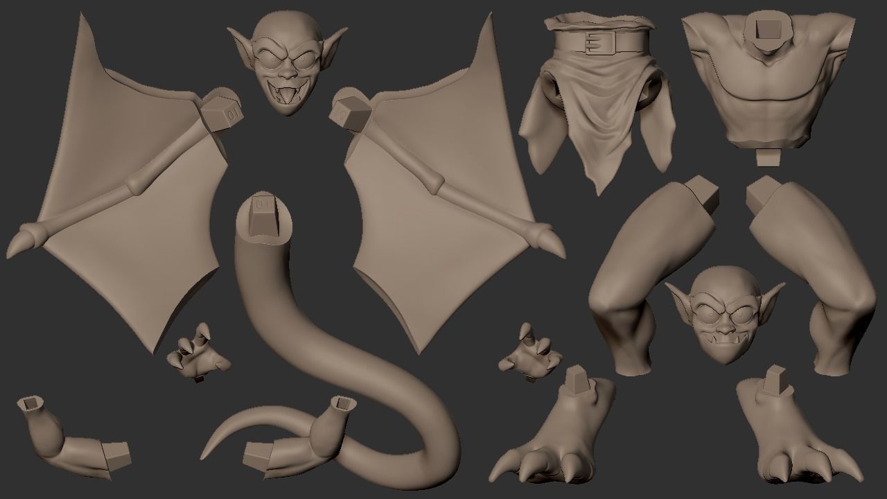 Gargoyles - Lexington figure 3D print model_16
