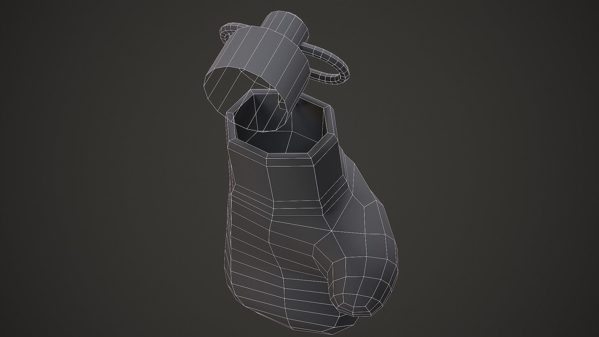 Boxing Glove Weapon Charm - Low Poly Game Ready Low-poly 3D model_12