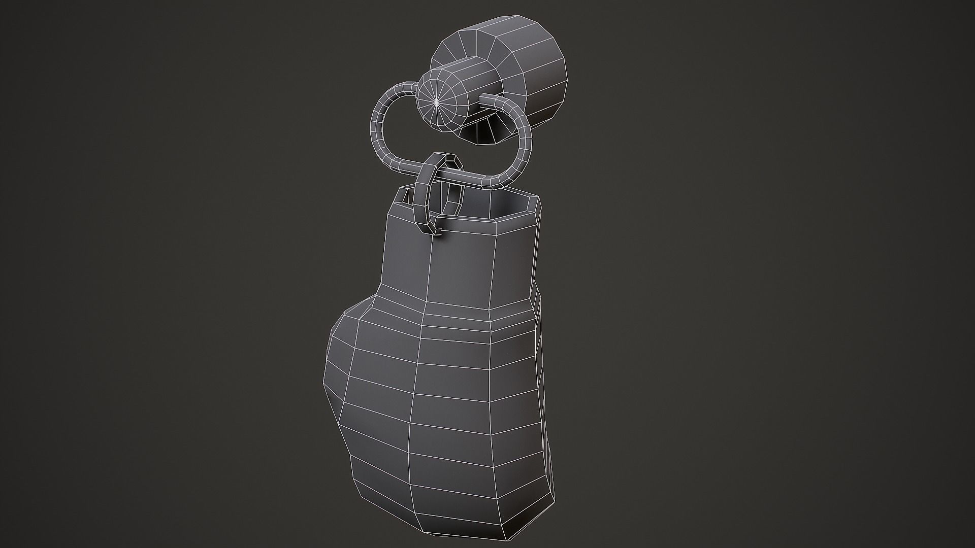 Boxing Glove Weapon Charm - Low Poly Game Ready Low-poly 3D model_10