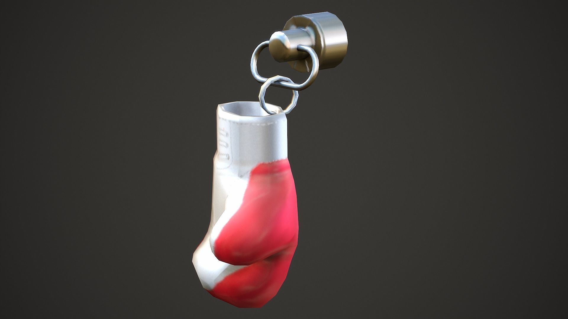 Boxing Glove Weapon Charm - Low Poly Game Ready Low-poly 3D model_4