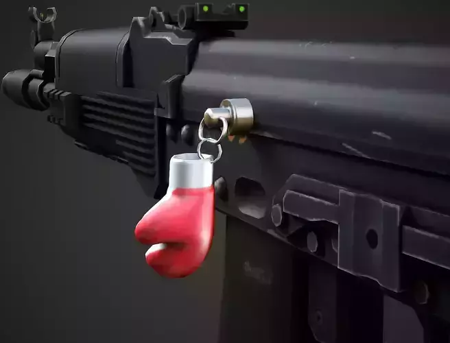 Boxing Glove Weapon Charm - Low Poly Game Ready Low-poly 3D model