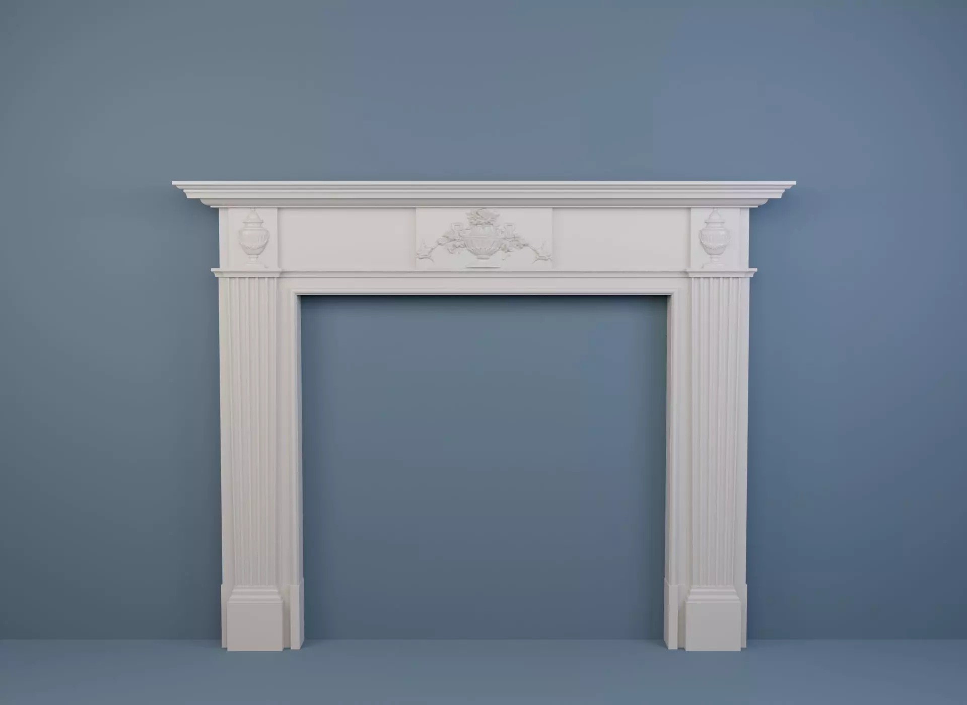 Georgian style fireplaces series No4 3D model_0